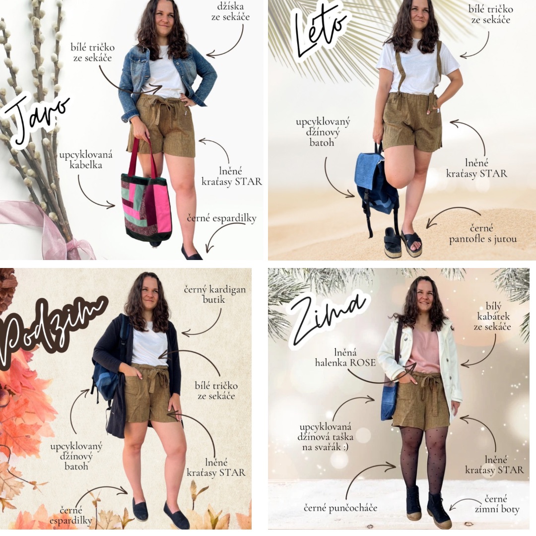 inspirace na outfit - kraťasy STAR
